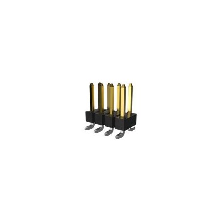 Fci Board Connector, 3 Contact(S), 2 Row(S), Male, Straight, 0.1 Inch Pitch, Surface Mount Terminal,  54202-S0803LF